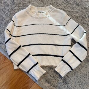 Z Supply Black and White Striped Sweater